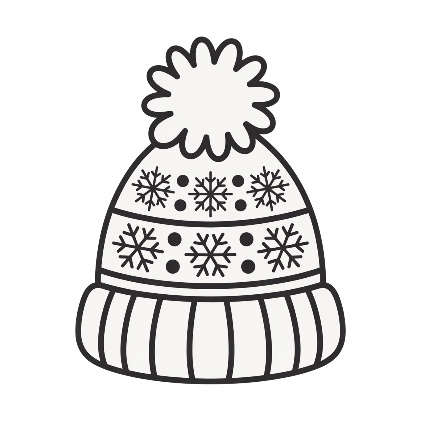 Winter Hat Coloring Page | Free Printables (SVG, PDF & PNG)