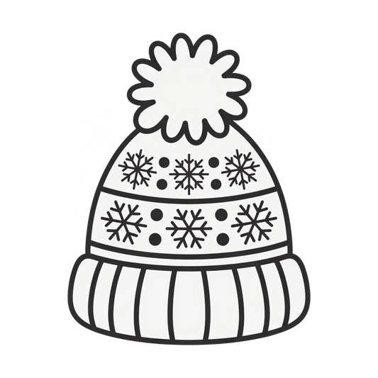 Winter Hat Coloring Page | Free Printables (SVG, PDF & PNG)