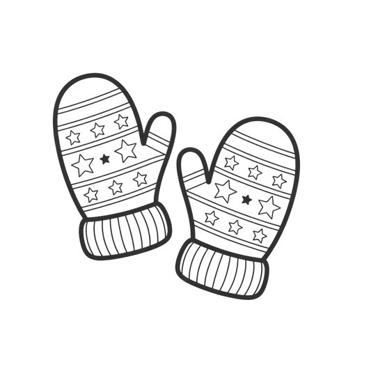 Winter Mittens Coloring Page | Free Printables (SVG, PDF & PNG)