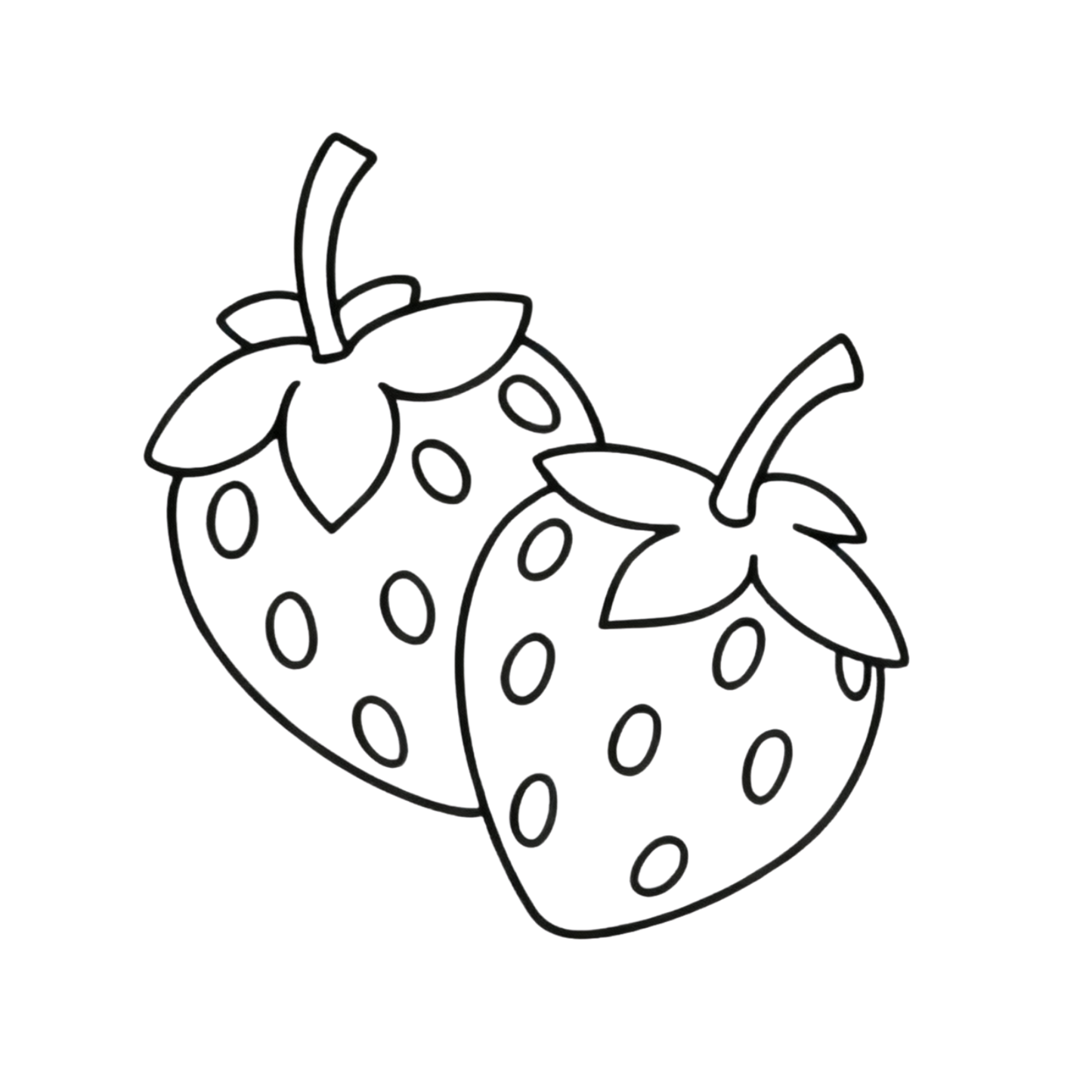 Strawberry Coloring Page | Free Printables (SVG, PDF & PNG)