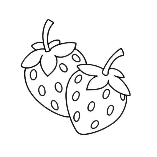Strawberry Coloring Page | Free Printables (SVG, PDF & PNG)