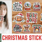 11 Cute Christmas Stickers PNG BUNDLE
