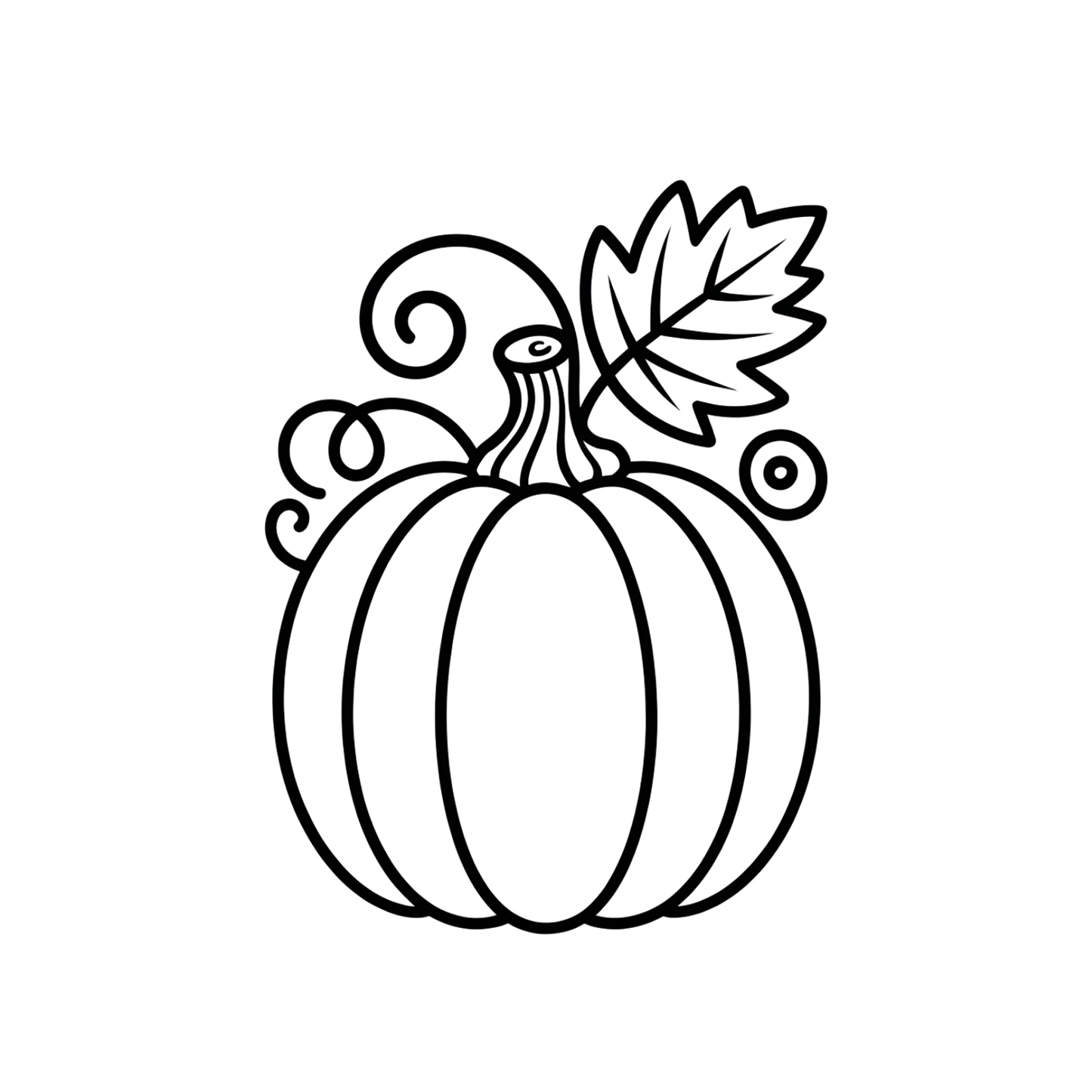 Pumpkin Coloring Page | Free Printables (SVG, PDF & PNG)