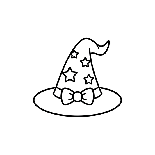 Witch Hat Coloring Page | Free Printables (SVG, PDF & PNG)
