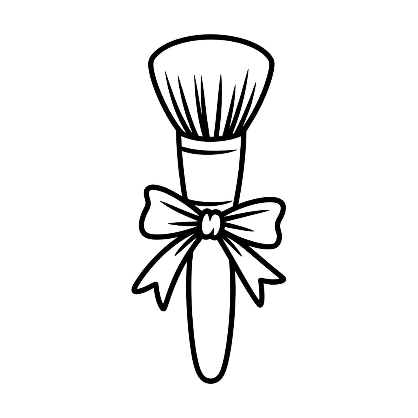Makeup Brush Coloring Page | Free Printables (SVG, PDF & PNG)