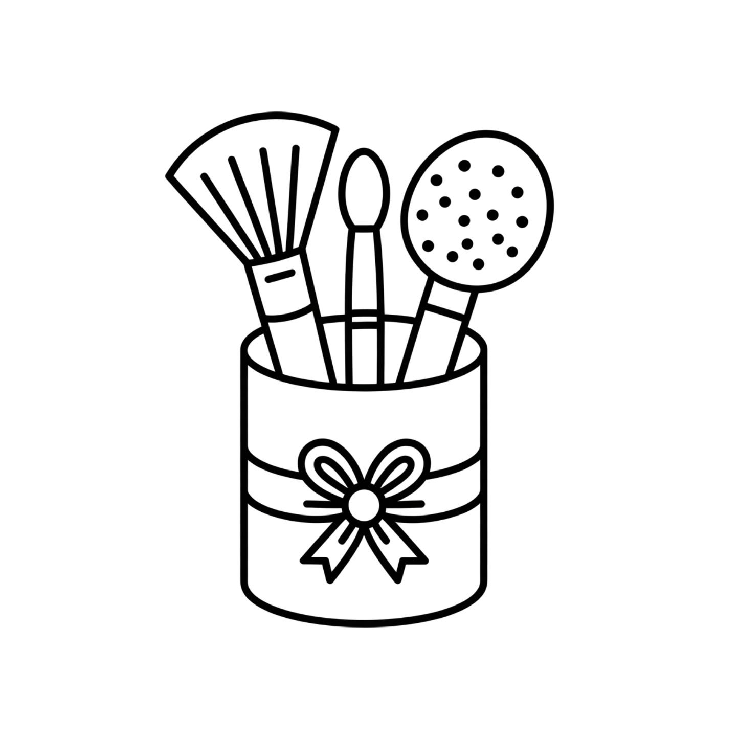 Makeup Tools Coloring Page | Free Printables (SVG, PDF & PNG)