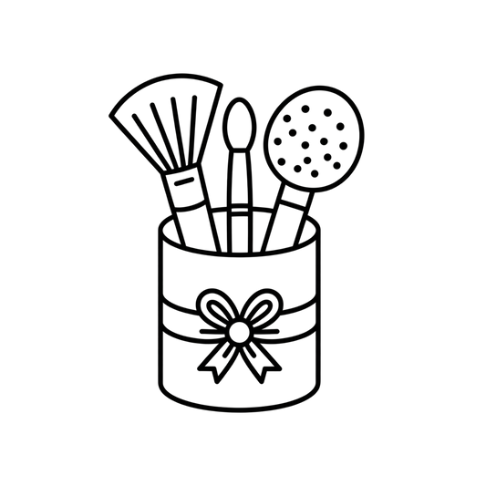 Makeup Tools Coloring Page | Free Printables (SVG, PDF & PNG)