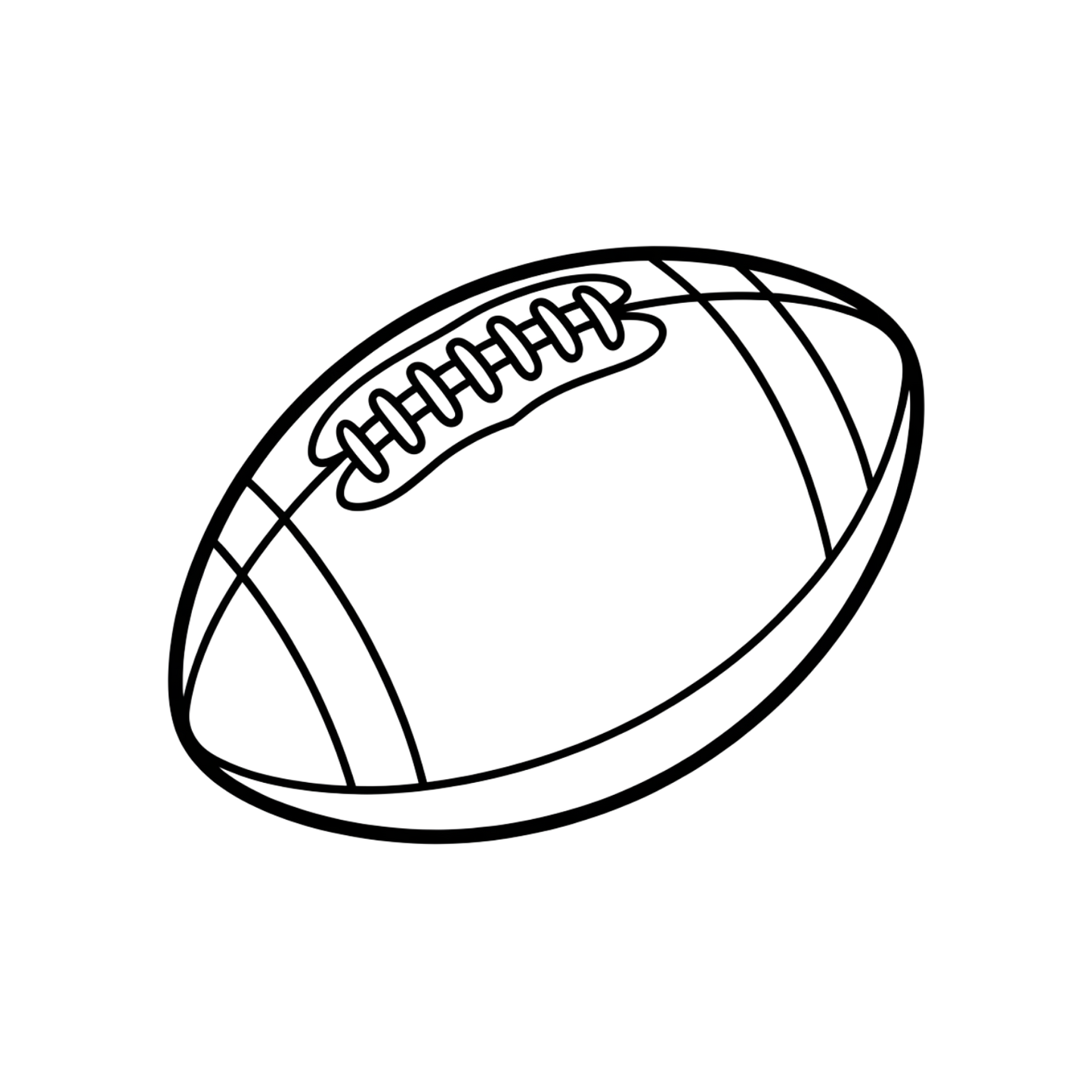 Football Coloring Page | Free Printables (SVG, PDF & PNG)