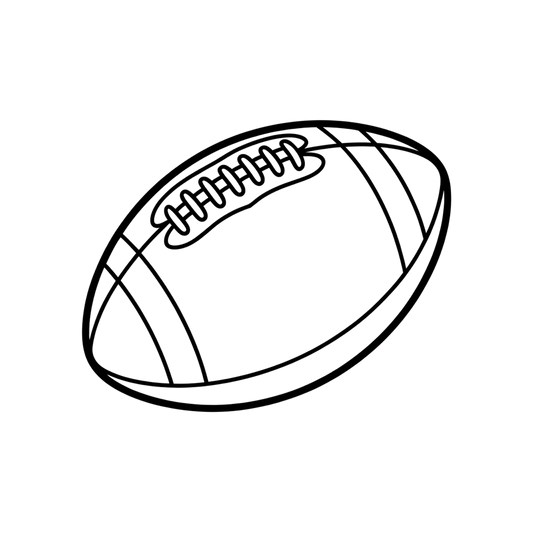 Football Coloring Page | Free Printables (SVG, PDF & PNG)